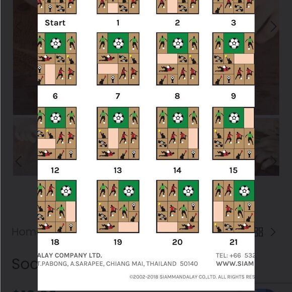 Siam Mandalay wooden soccer game puzzle - Picture 12 of 12